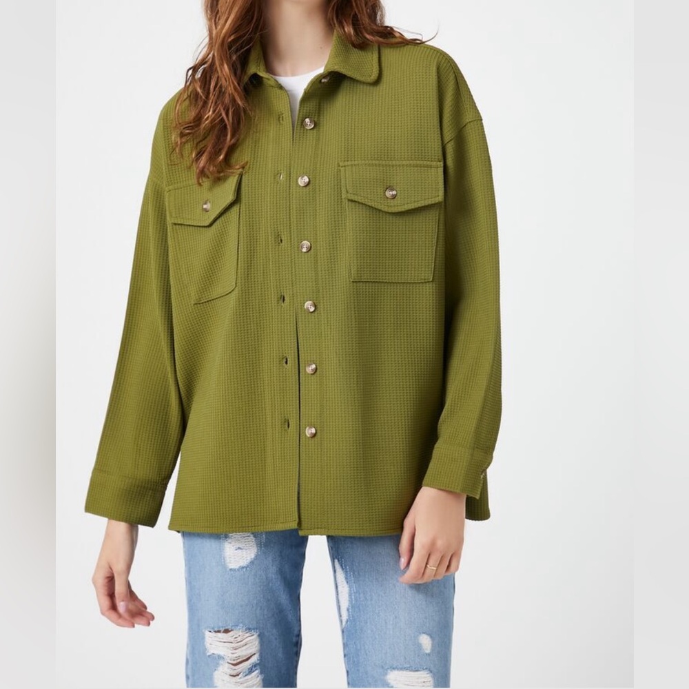 Forever 21 Olive Shacket